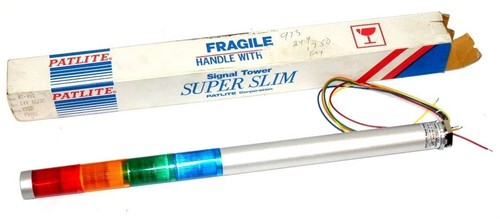 NIB PATLITE MT-402 SIGNAL TOWER SUPER SLIM 24V, MT402