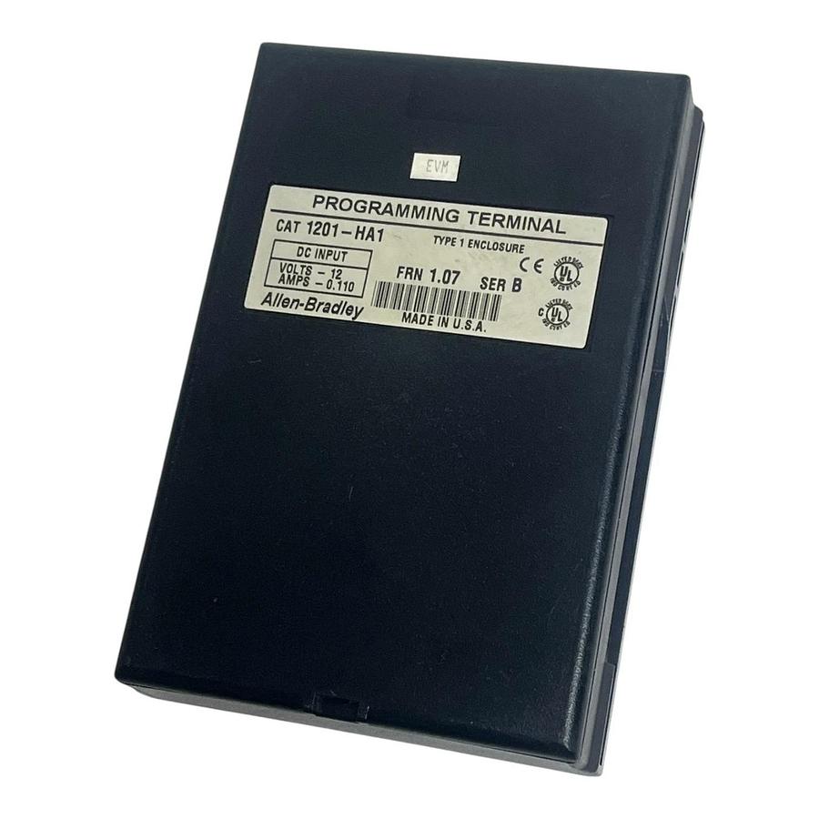 Used Allen-Bradley 1201-HA1 Programming Terminal HIM Module Ser B FRN 1.07