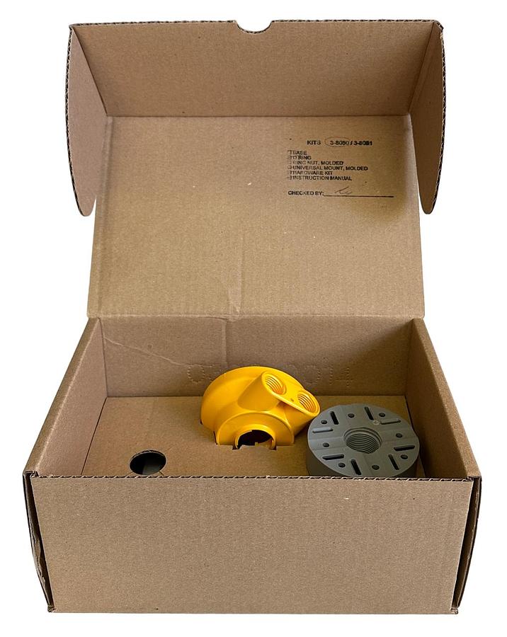 Used NEW +GF+ SIGNET 3-8050 / 159 000 184 UNIVERSAL FIELD MOUNTING KIT 3/4''