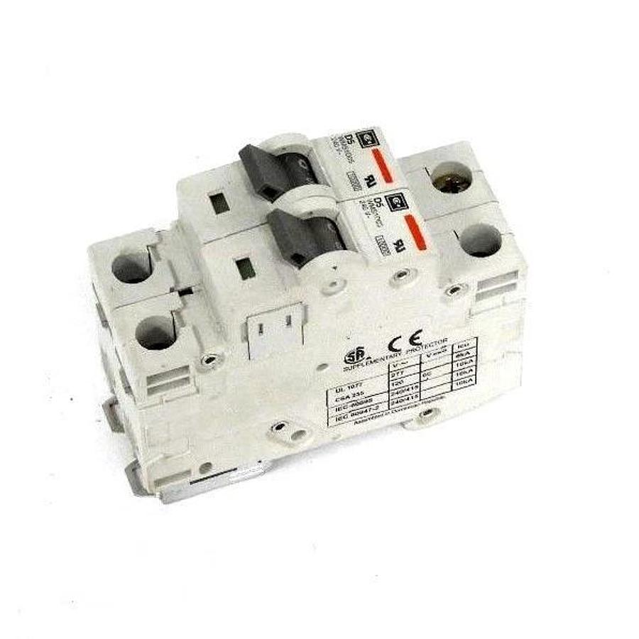 Used LOT OF 2 CUTLER HAMMER WMS1D05 CIRCUIT BREAKERS