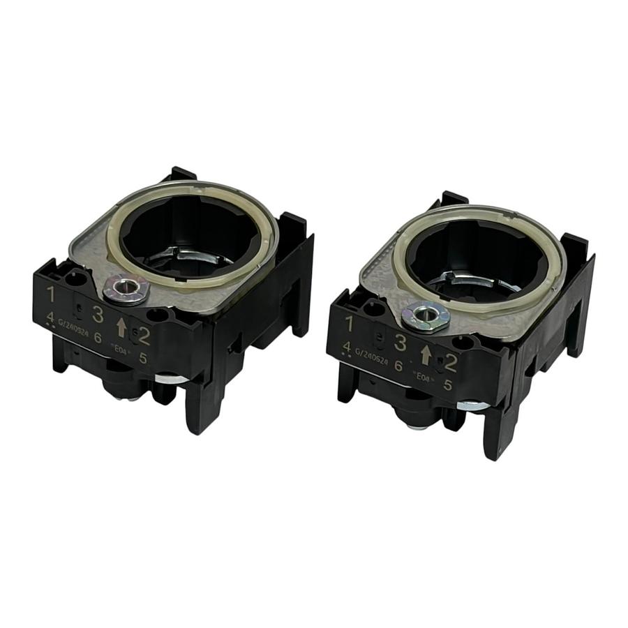 Used Siemens Sirius Act 3SU1550-0AA10-0AA0 3-Way Metal Module Holder Lot of 2
