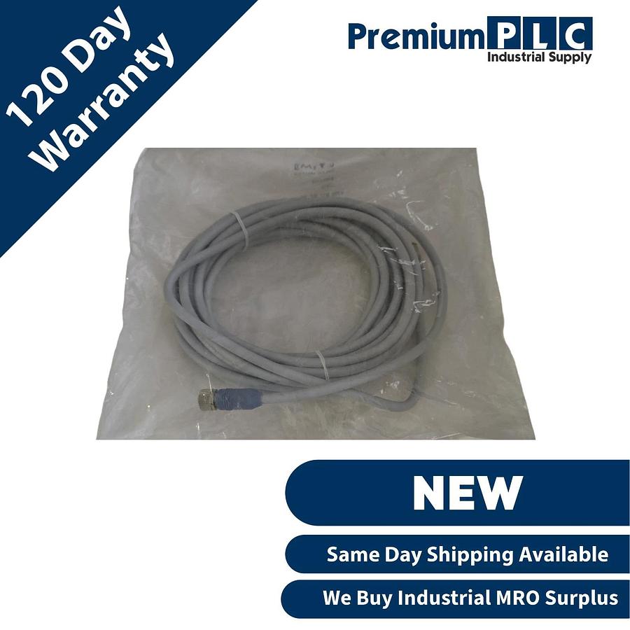Used NEW VALCO MELTON / VALCO CINCINATI 030XX626 5-PIN, M12, M/F; 8M CONNECTOR CABLE