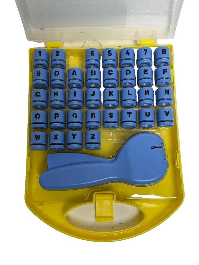 SCS Direct Letters Numbers Paper Punch Set 36 Pc Scrapbooking Tool MISSING #3