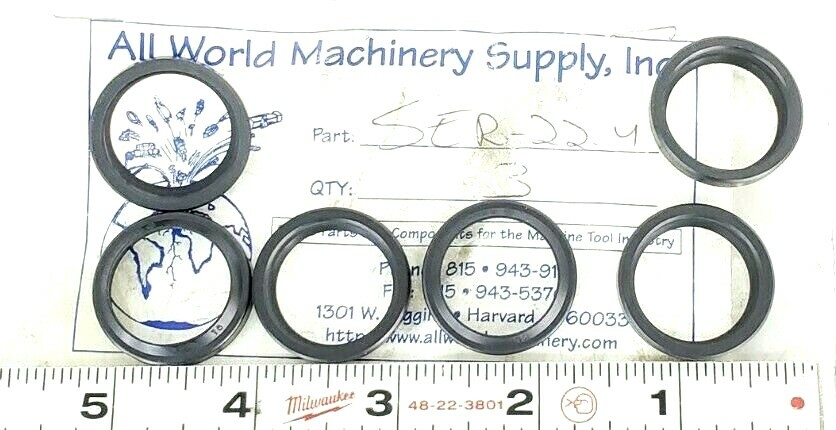 Used LOT OF 6 NEW ALL WORLD MACHINERY SUPPLY SER-22.4 O-RING SEALS SER224