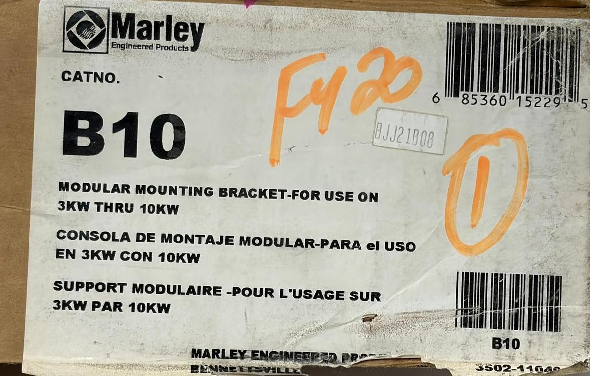 Used Marley B10 Modular Mounting Bracket 3kW Through 10kW Heaters New In Box