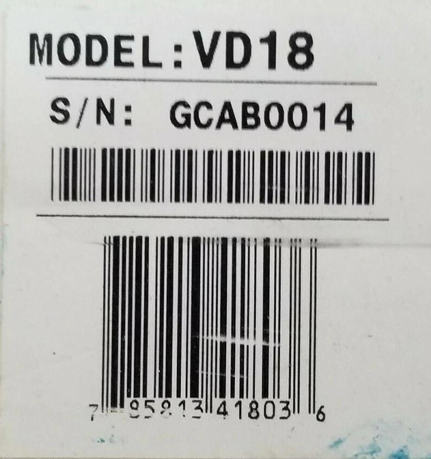 Used NIB RARITAN MODEL: VD18 VIDEOSHARE CONSOLE 115V/230V 60/50HZ .5A/.25A CMV1MP