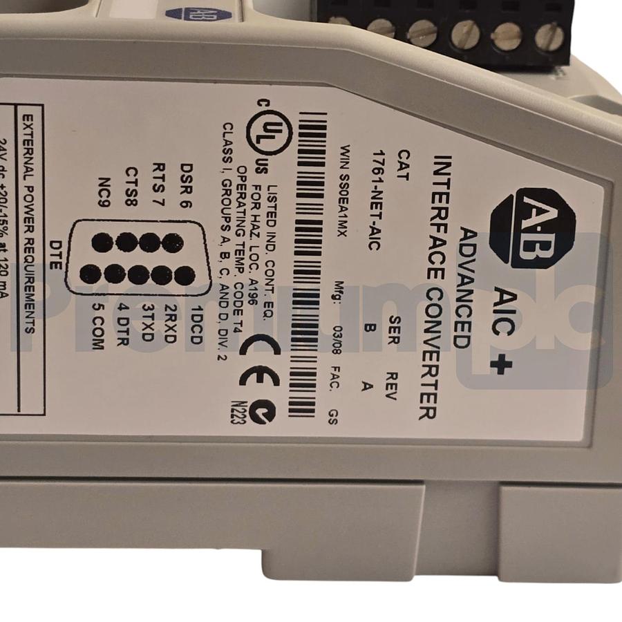 Used Allen Bradley 1761-NET-AIC /B MicroLogix/SLC Advanced Interface Converter NSMP