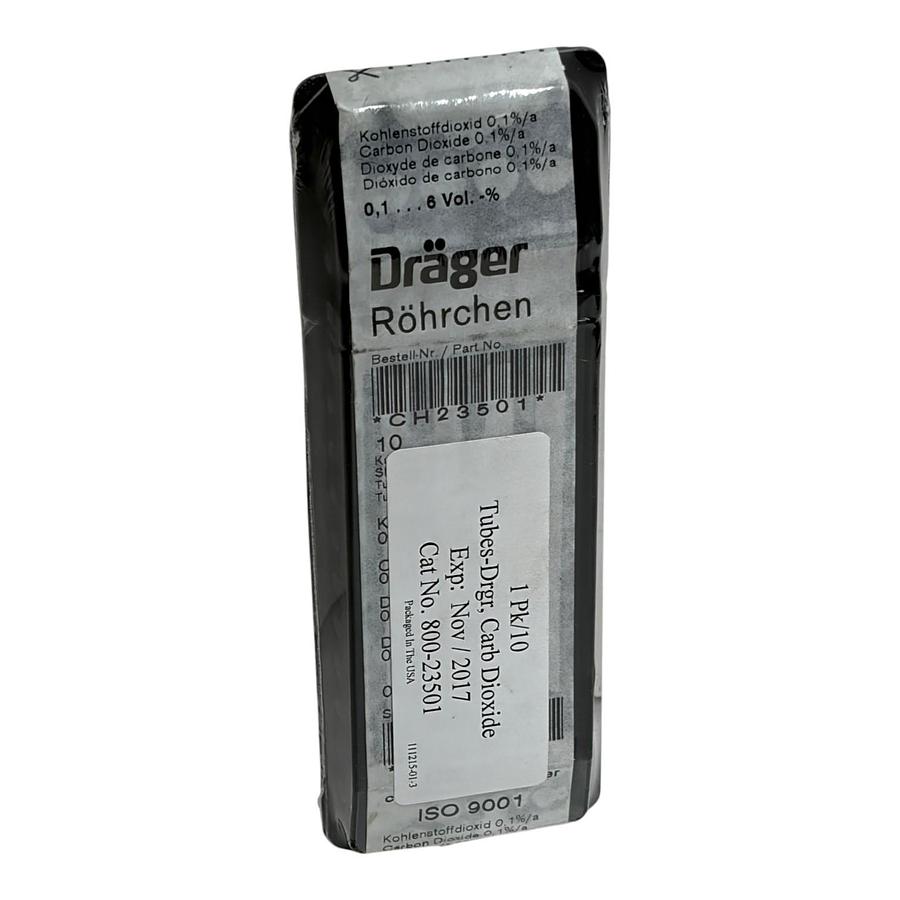 Drager Carbon Dioxide 0.1%/a Short-Term Gas Detector Tubes 10 Pack CH23501