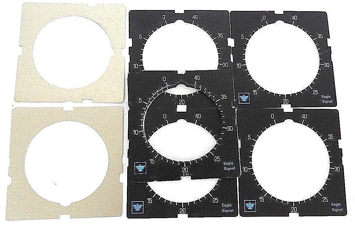 Used LOT OF 11 NEW EAGLE SIGNAL PAN1057 DIAL PLATES HZ172