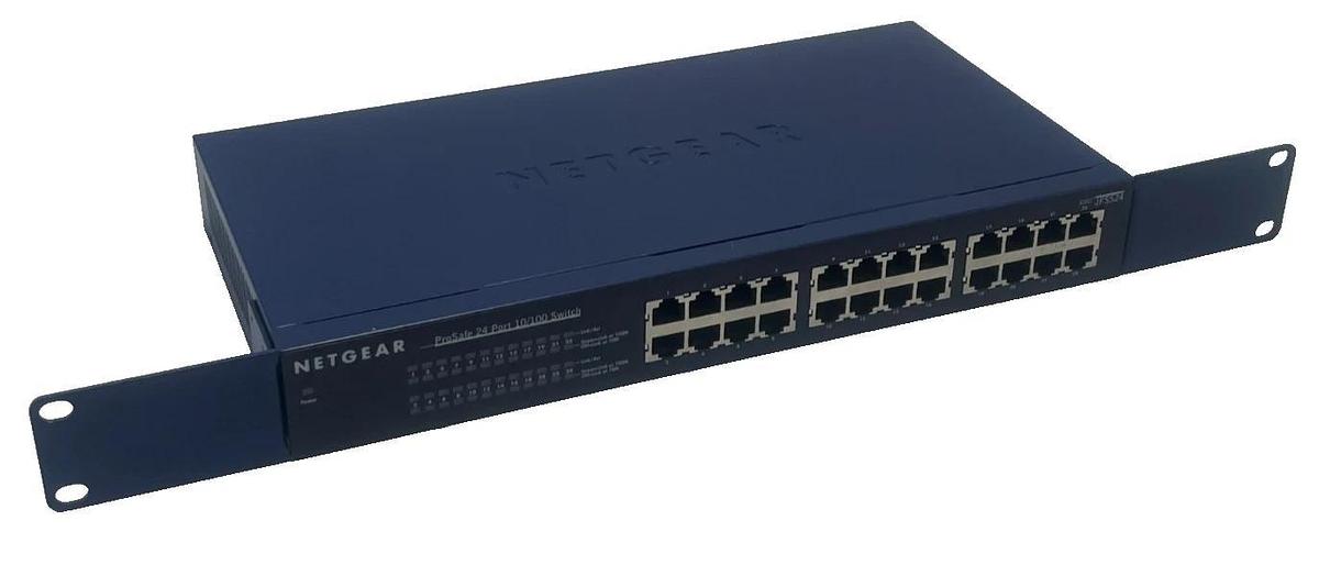 NETGEAR JFS524 ProSafe 24-Port 10/100 Mbps Fast Ethernet Switch Rackmount, NSNP