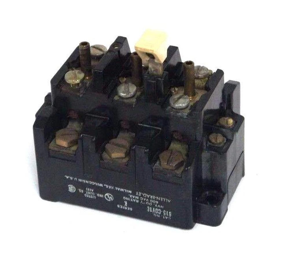 Used ALLEN BRADLEY 815-COV16 SER. K OVERLOAD RELAY 3POLE
