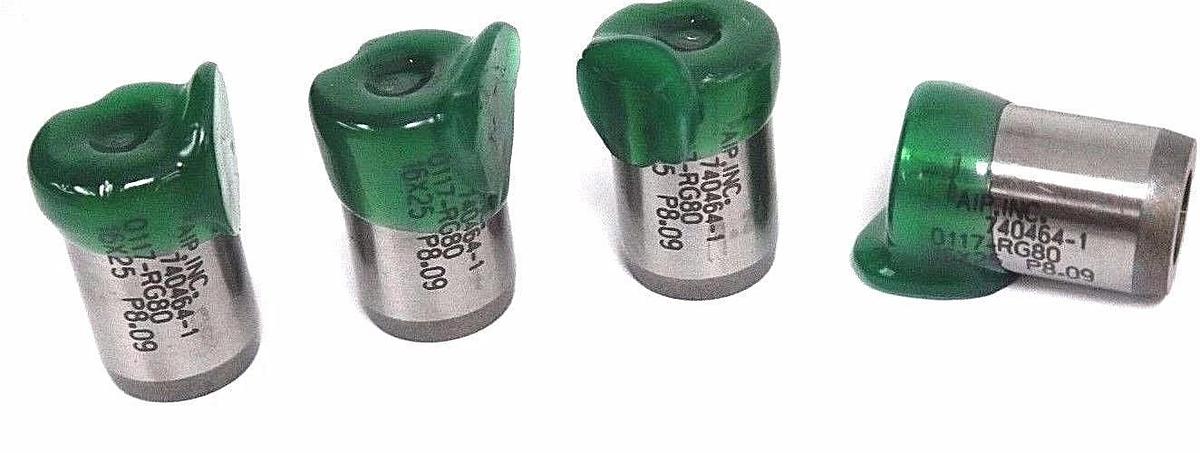 Used NIB AIP INC. 740464-1 PUNCH 0117-RG80 16X25 P8.09 DP16-RT - LOT OF 4