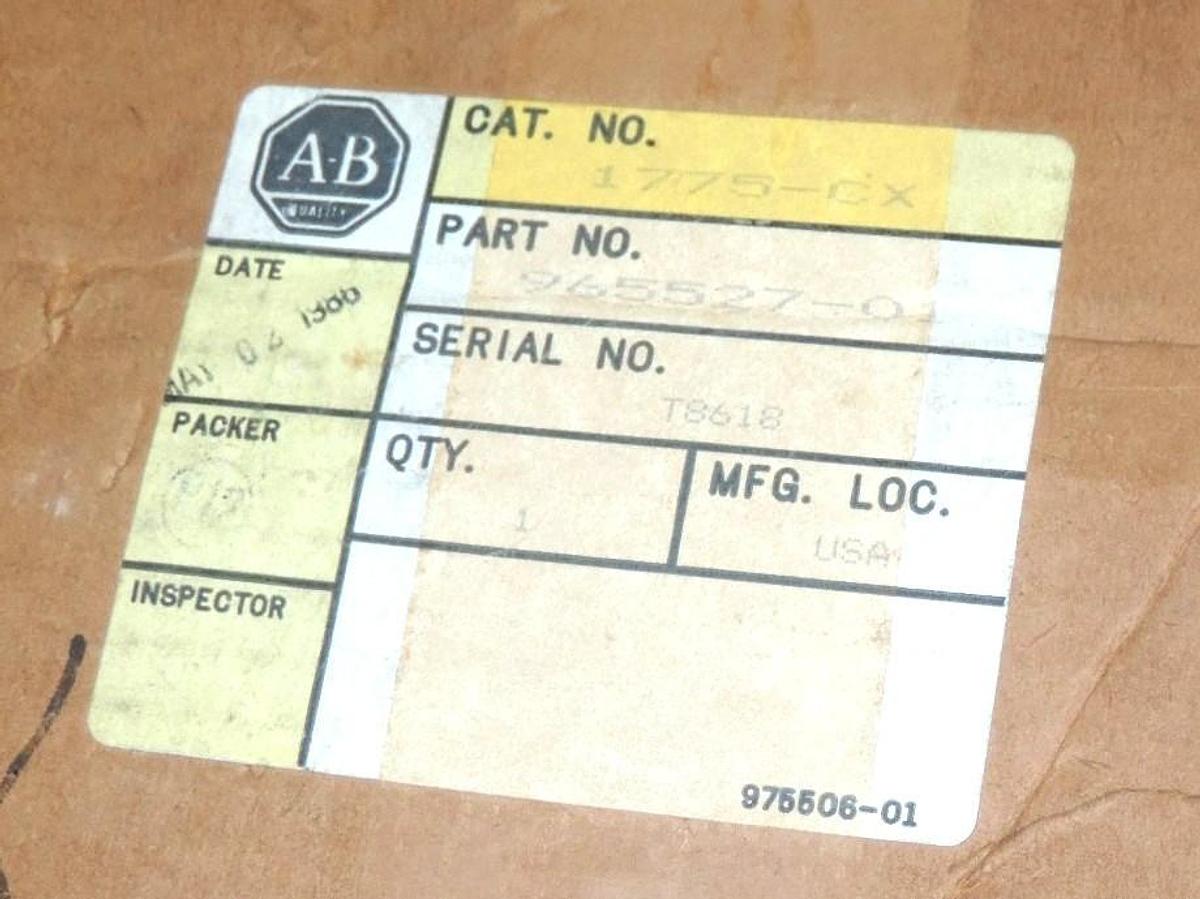 NIB ALLEN BRADLEY 1775-CX CHASSIS EXPANSION FOUR PIECE CABLE SET 1775CX
