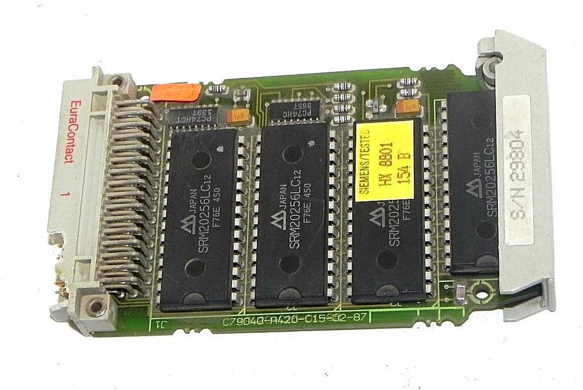 Used SIEMENS 6ES5-377-0AB41 MEMORY SUBMOD S5 377, 128K RAM LONG TYPE 6ES5377-0AB41