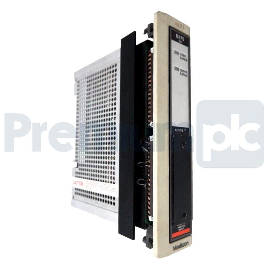 Used Modicon AS-B875-002 800 I/O Analog Input Module 8-CH 4-20mA w/ AS-B000-801 PROM