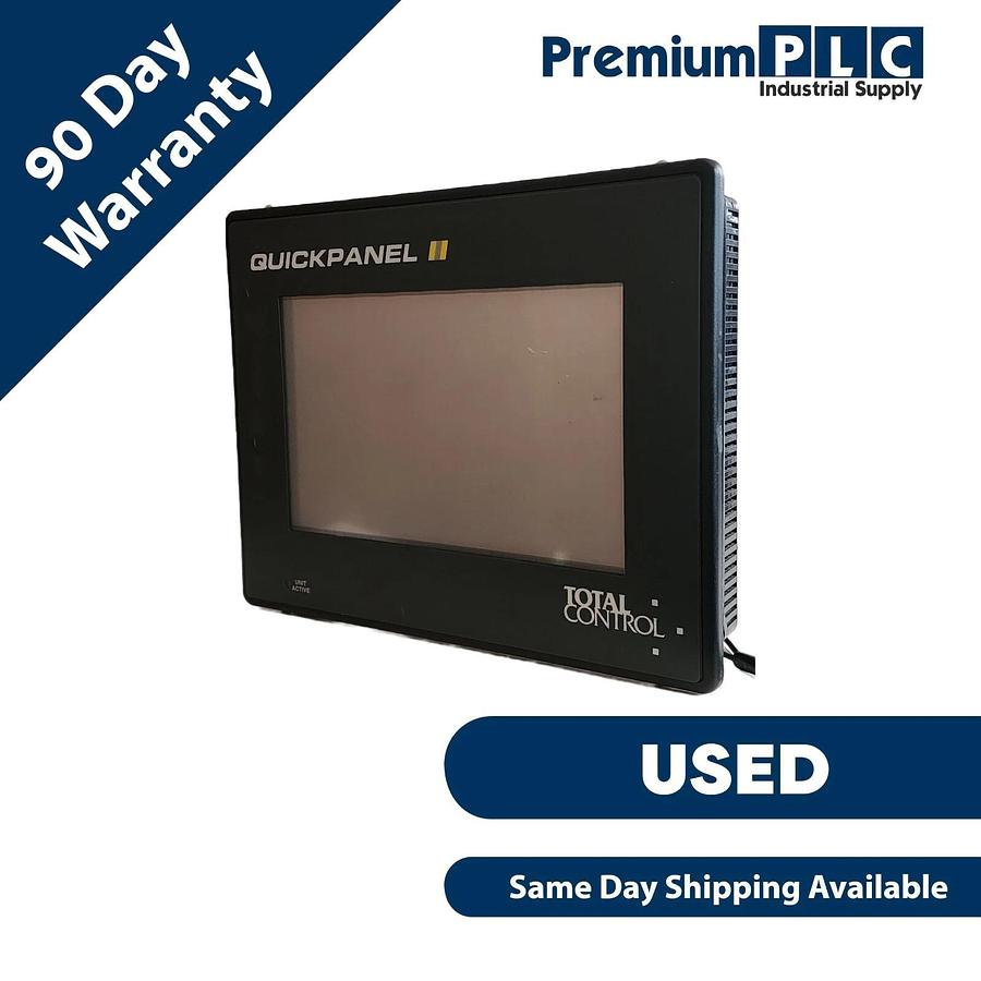 Used USED TOTAL CONTROL GE FANUC QPI31200E2P-B 9" QUICKPANEL II OPERATOR PANEL REV. N