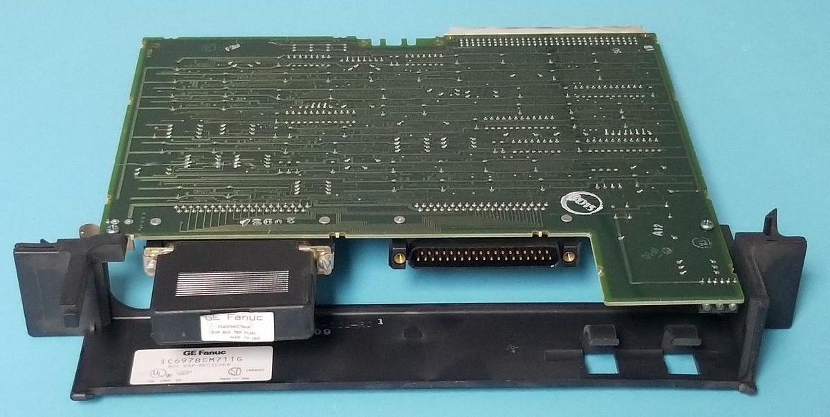 Used GE FANUC IC697BEM711G BUS EXP RECIEVER ASM. NO. 44A730231-G01, IC697ACC702A