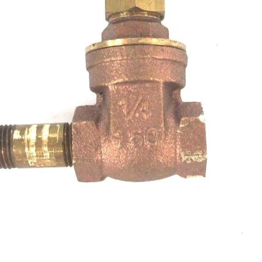 Used NEW WEBSTONE 1/4" GATE VALVE 150WSP, 300WOG