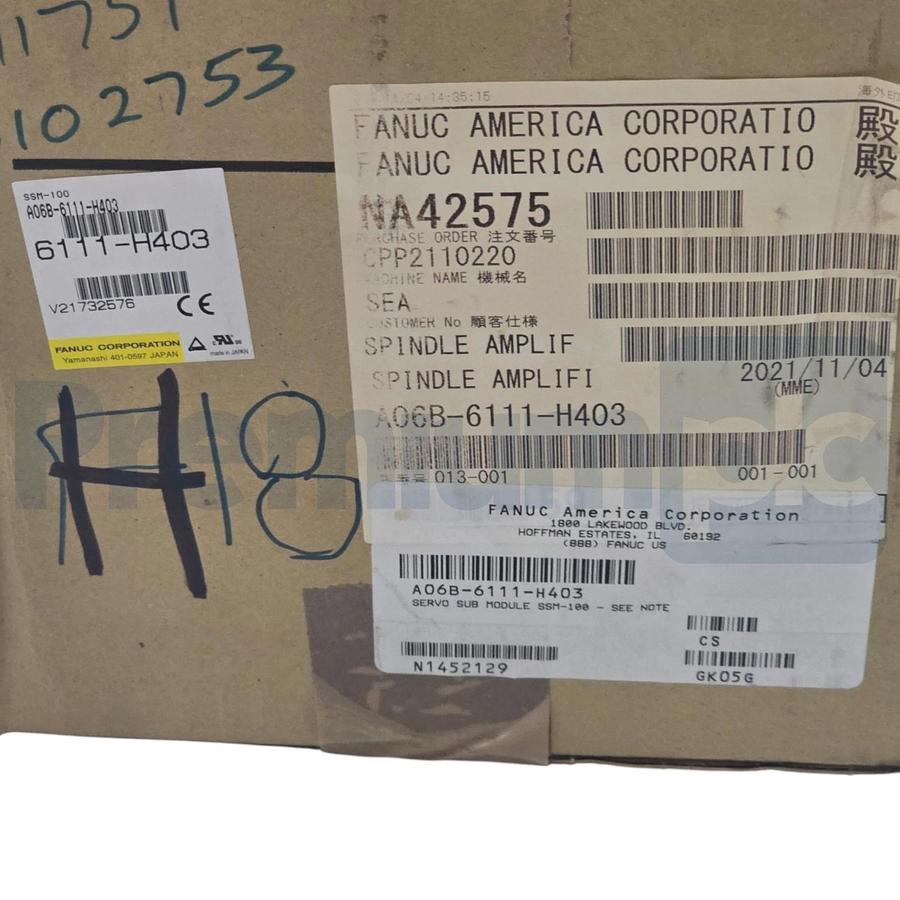 FANUC A06B-6111-H403 | SSM-100 Servo Amplifier Option Sub Module SM A06B6111H403