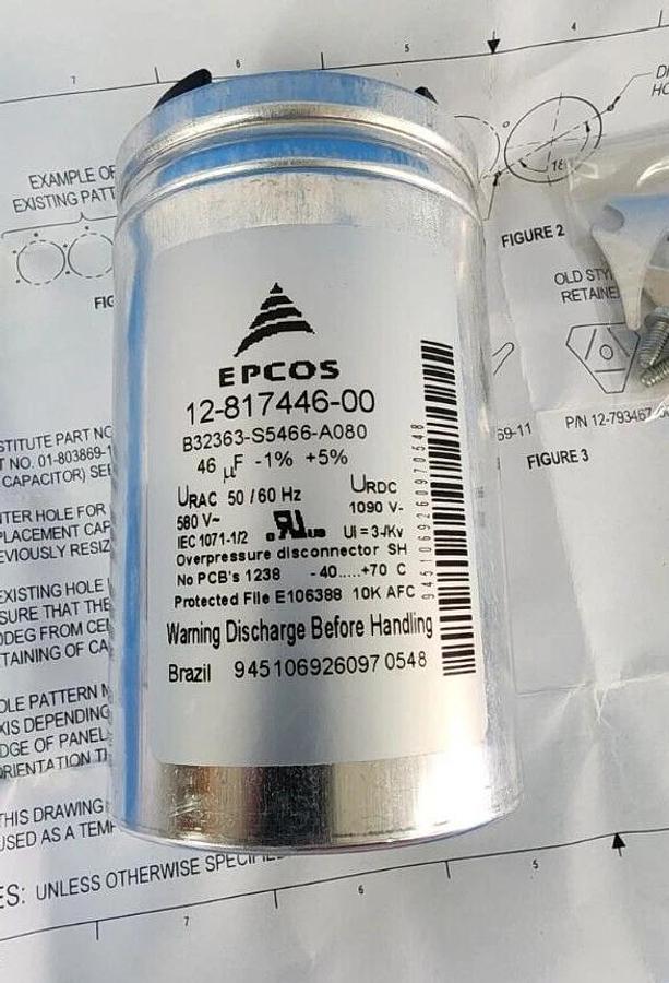 Used NIB TDK EPCOS B32363-S5466-A080 CAPACITOR 46UF 12-817446-00
