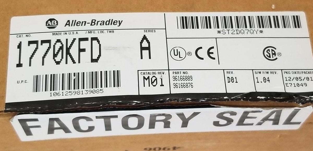 Used NIB ALLEN BRADLEY 1770-KFD SER. A DEVICENET RS232 INTERFACE MODULE 1770KFD/A
