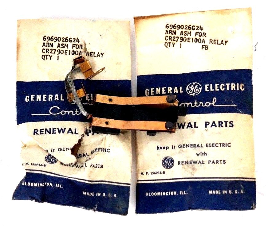 Used LOT OF 2 NEW GENERAL ELECTRIC 6969026G24 ARMATURE ASSEMBLIES