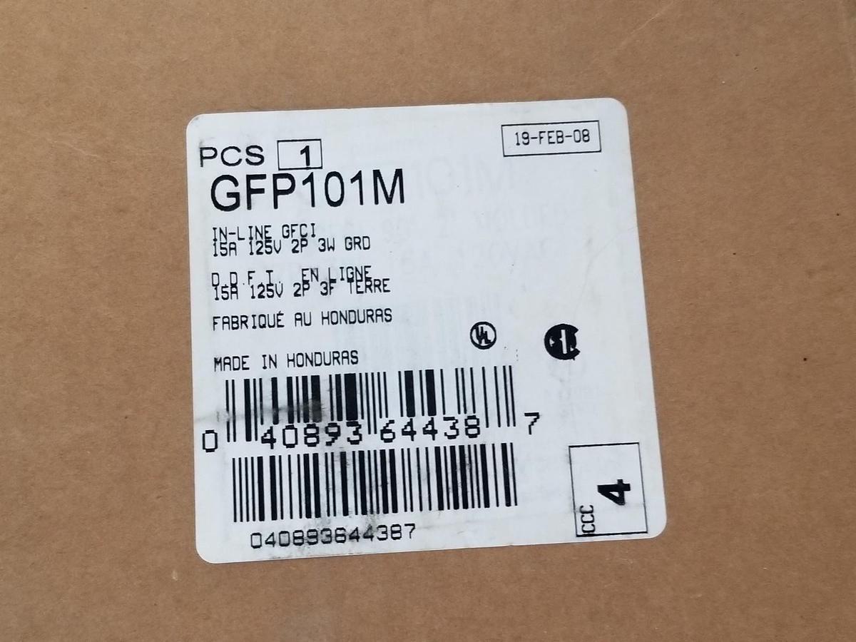 Used NIB COOPER GFP101M GROUND FAULT CIRCUIT INTERRUPTER B446081