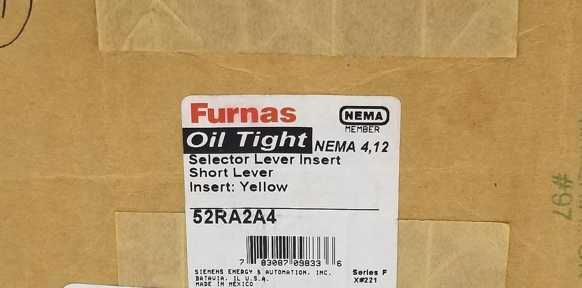 Used LOT OF 31 NEW FURNAS 52RA2A4 SELECTOR LEVER INSERTS