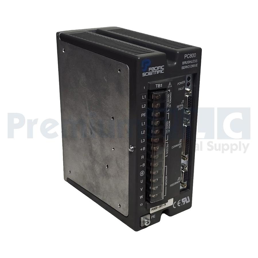 Used PACIFIC SCIENTIFIC /DANAHER MOTION PC833-001-N / PC800 DIGITAL SERVO DRIVE NSNP