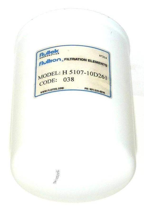 NEW FLUITEK CORP H 5107-10D261 SPIN ON LIQUID ELEMENT FILTER H510710D261