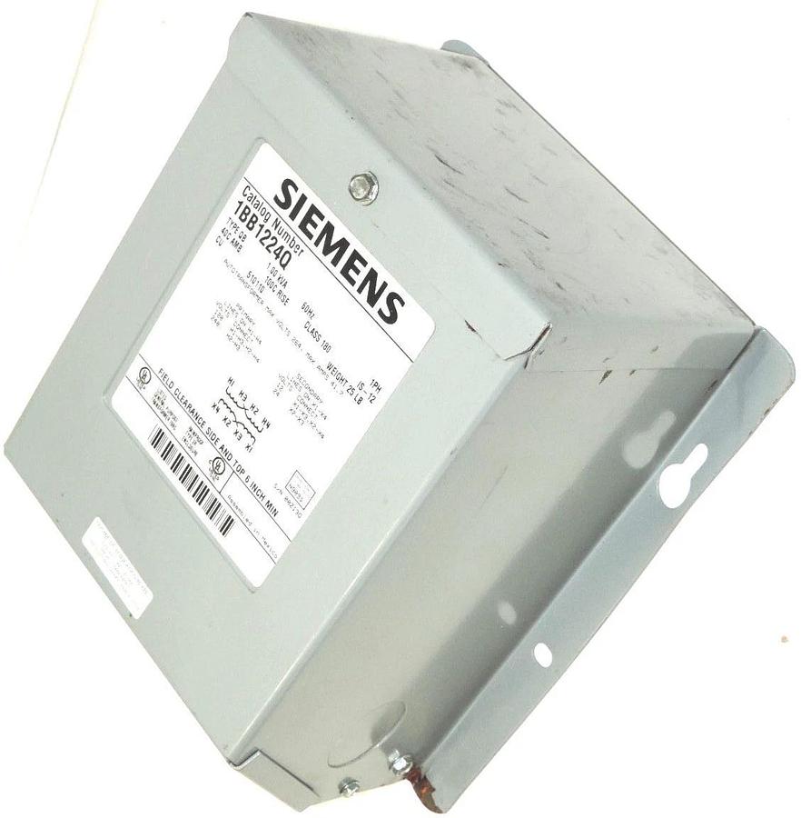 Used SIEMENS 1BB1224Q BUCK-BOOST TRANSFORMER TYPE: QB, 1.00 KVA, 60HZ, 1PH