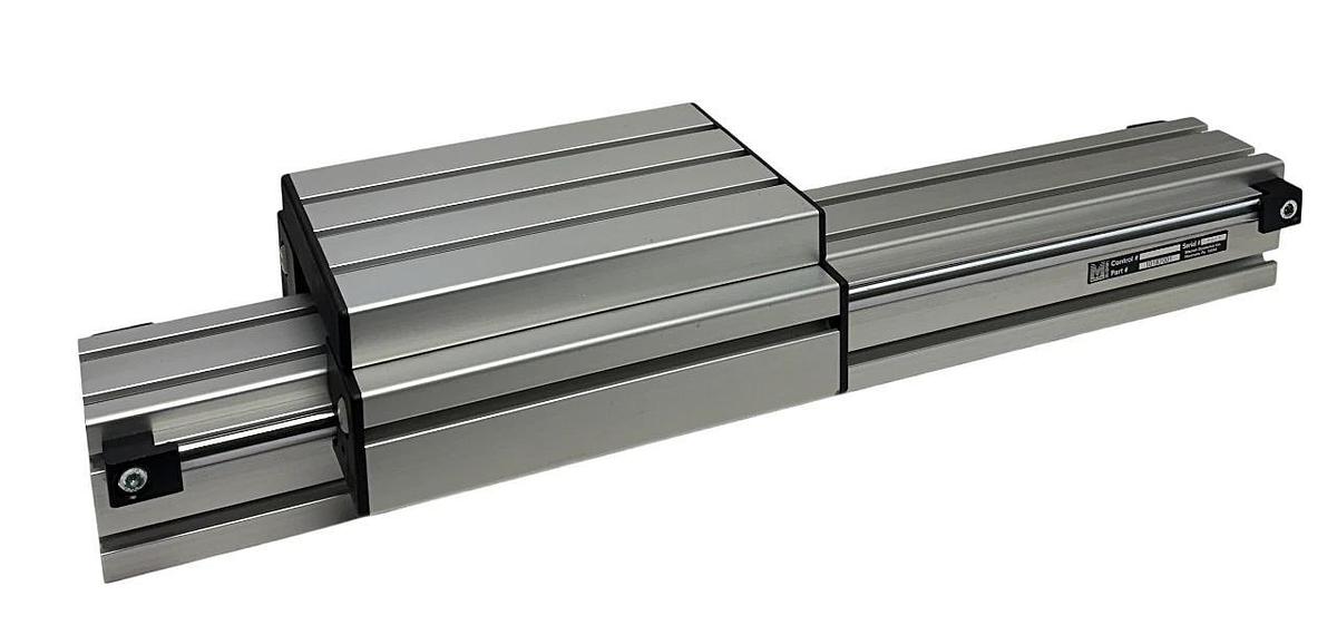 MACRON DYNAMICS 10187001 LINEAR SLIDE RAIL ACTUATOR 26'' DAMAGED PLASTIC NSNP
