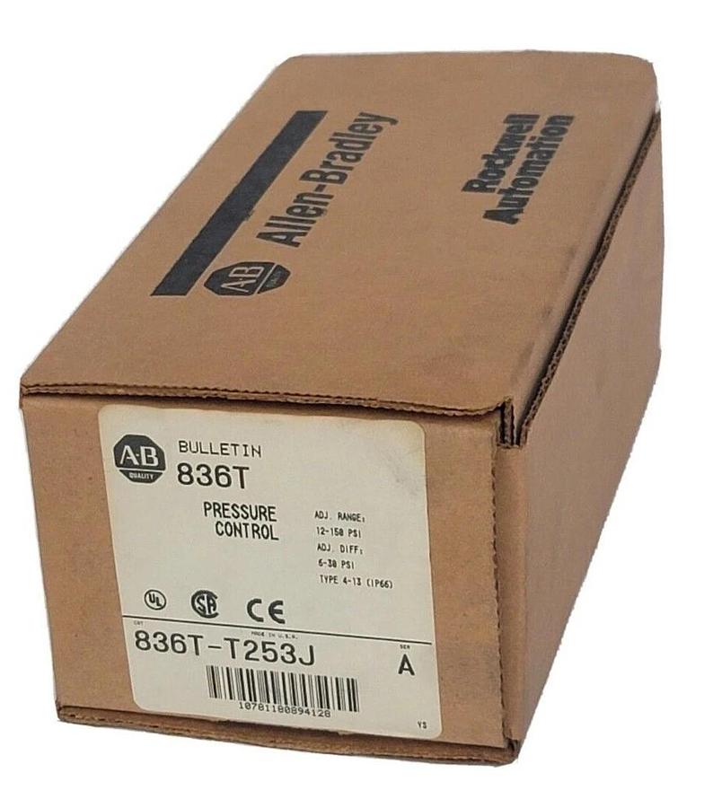 Used NIB ALLEN BRADLEY 836T-T253J SER. A PRESSURE CONTROL