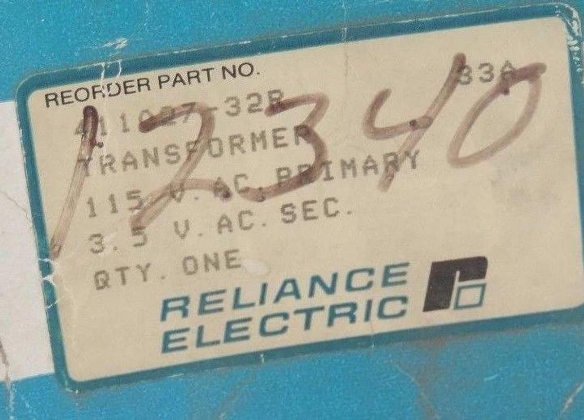 NEW RELIANCE ELECTRIC 411027-32R TRANSFORMER 41102732R