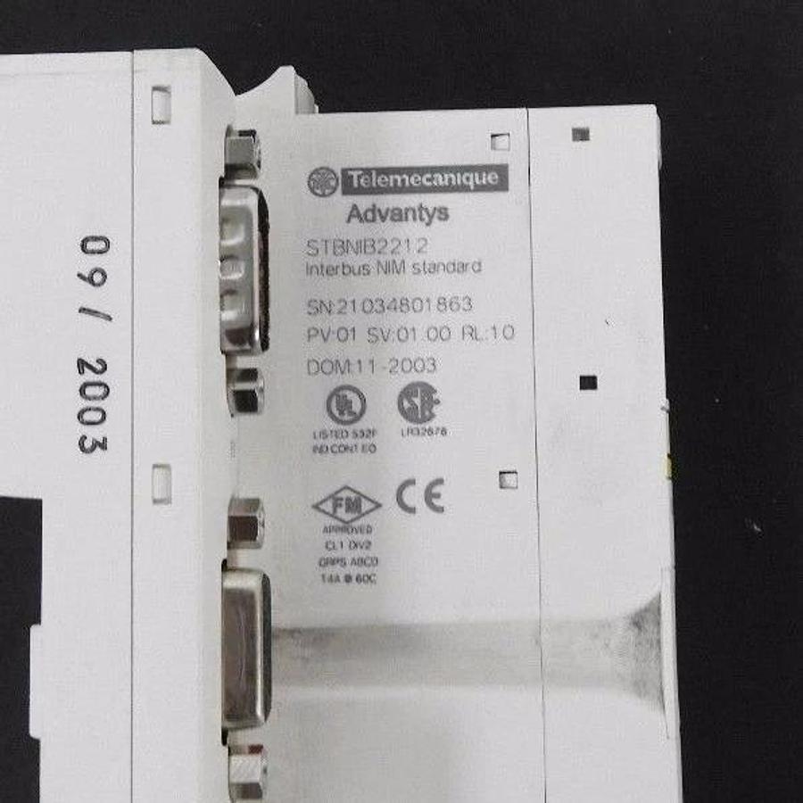 Used NIB TELEMECANIQUE STBNIB2212 INTERBUS NIM STANDARD, 205514, PV: 01, SV: 01.00