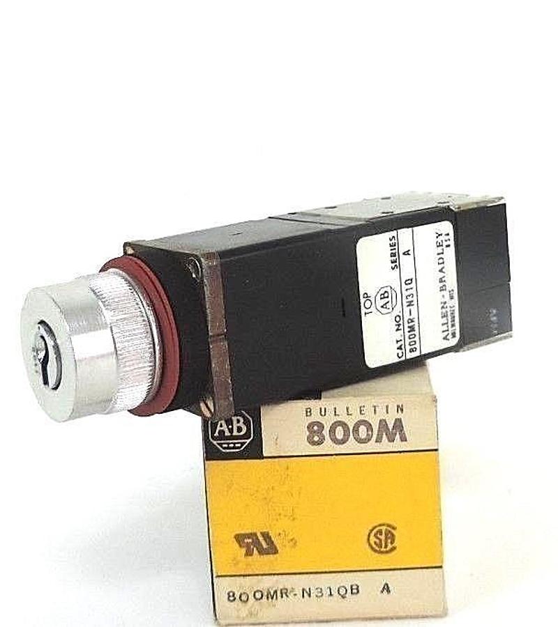 Used NIB ALLEN BRADLEY 800MR-N31QB SER. A SELECTOR SWITCH 800MR-N31Q