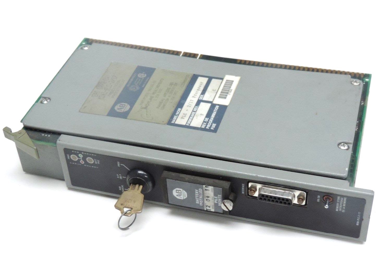 Used ALLEN BRADLEY 1772-LW SER. C MINI PLC 2/17 PROCESSOR F/W REV. F, 1772LW