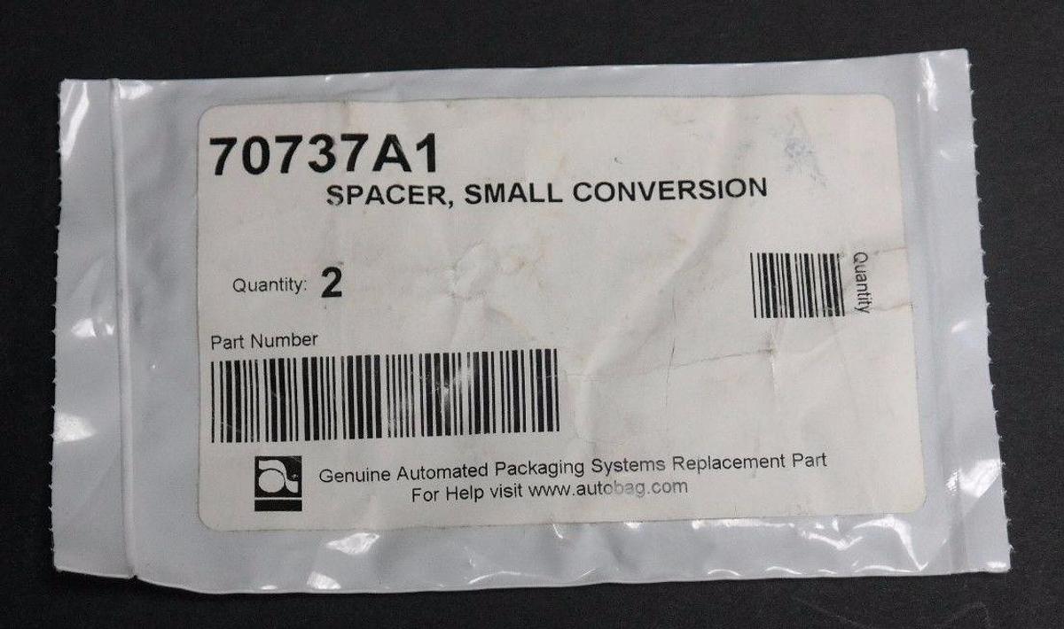 Used NIB AUTOMATED PACKAGING SYSTEMS 70737A1 SPACER, SMALL CONVERSION (QTY: 2)