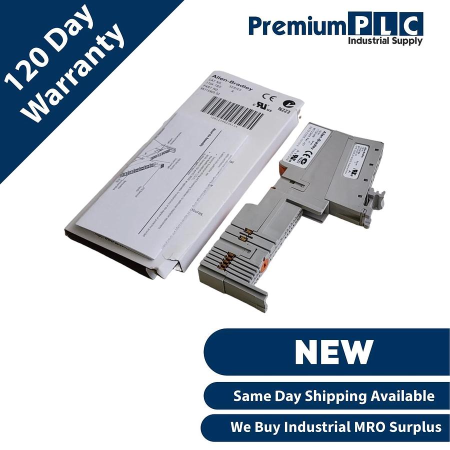 Used ALLEN BRADLEY 1734-TBS /A POINT I/O TERMINAL BASE TWO PIECE,8 SPRING-CLAMP TERM.
