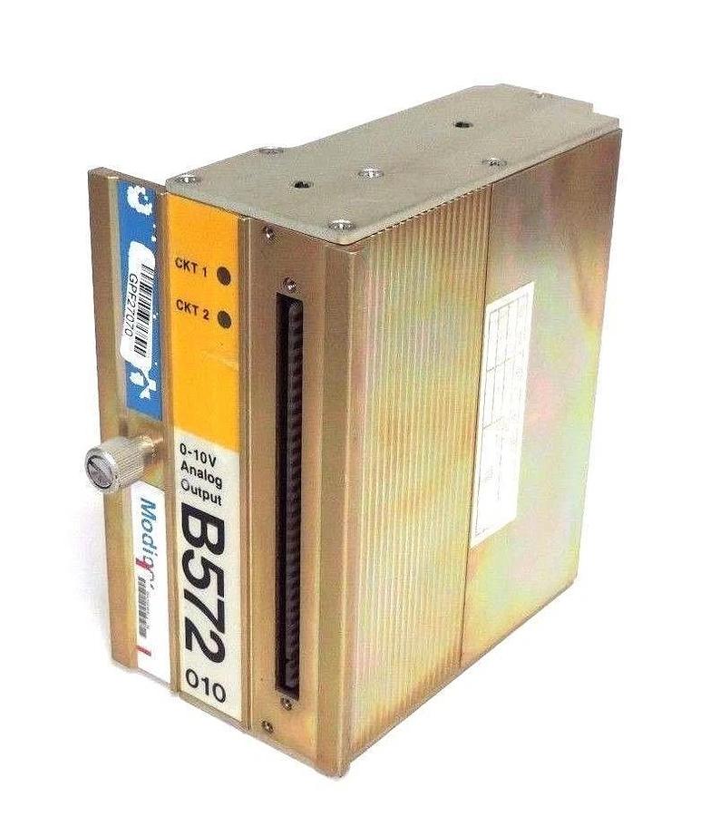 Used GOULD MODICON AS-B572-010 ANALOG OUTPUT MODULE 0-10V, ASB572010