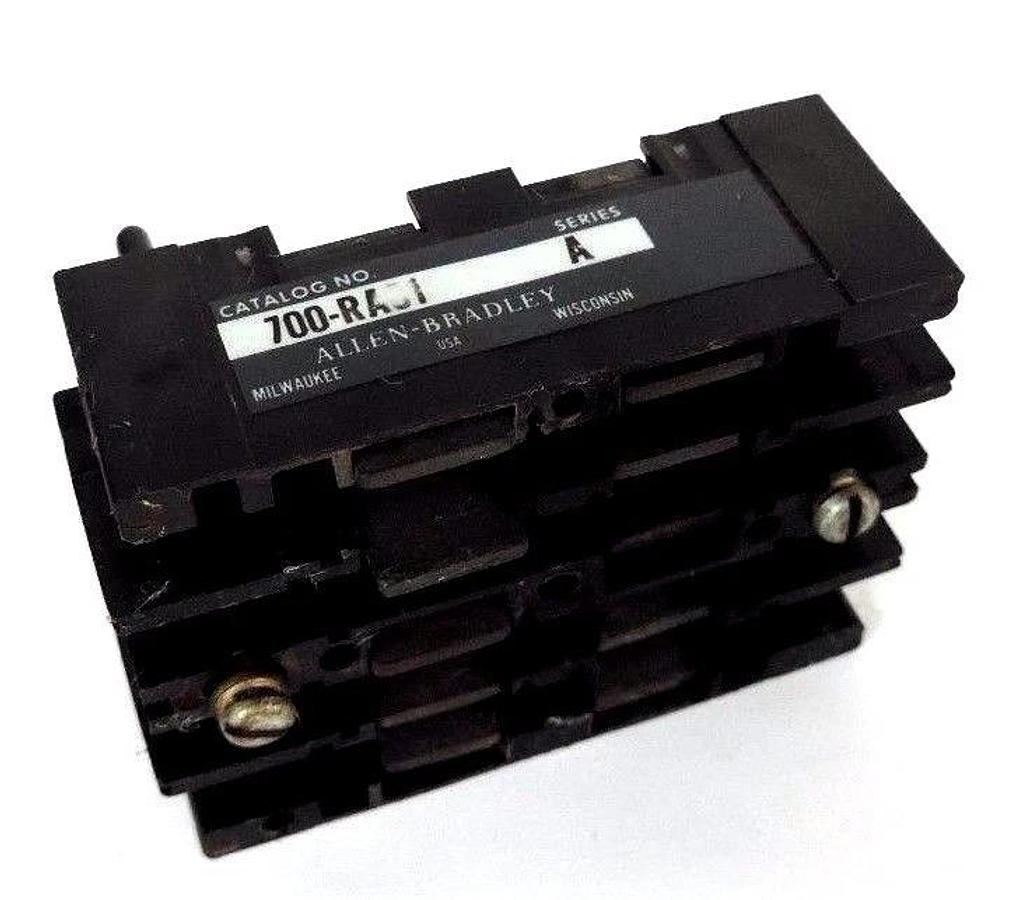 Used ALLEN BRADLEY 700-RA01 FRONT DECK RELAY SER. A ASSEMBLY 700RA01
