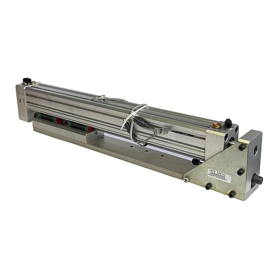 Used NEW PHD INC 163K515 LINEAR SLIDE RAIL CYLINDER W/ 6724-1 SENSORS