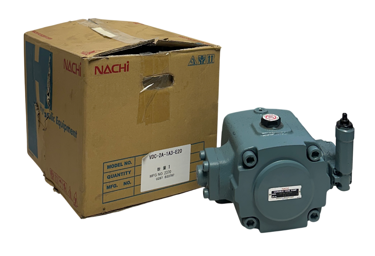 Used NACHI VDC-2A-1A3-E20 Hydraulic Variable Vane Pump 7.9GPM @ 1800RPM 1" Shaft NSMP