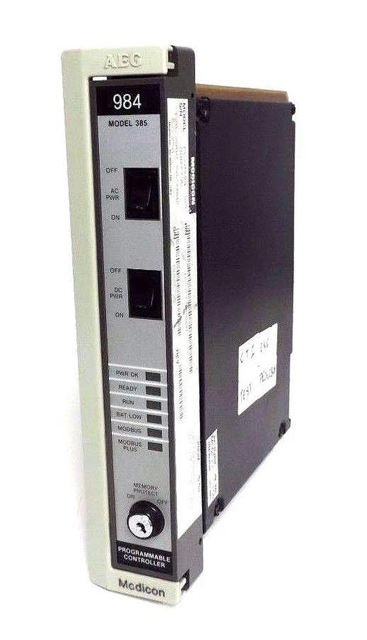 Used MODICON PC-0984-385 CONTROLLER 120/220V, 50/60HZ, .5/.25A, AS-97770-000