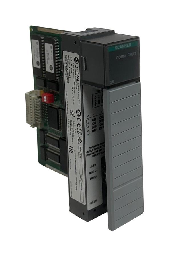 Used ALLEN BRADLEY 1747-SN /B SLC 500 REMOTE I/O SCANNER MODULE RIO PORT 1747SN NSNP