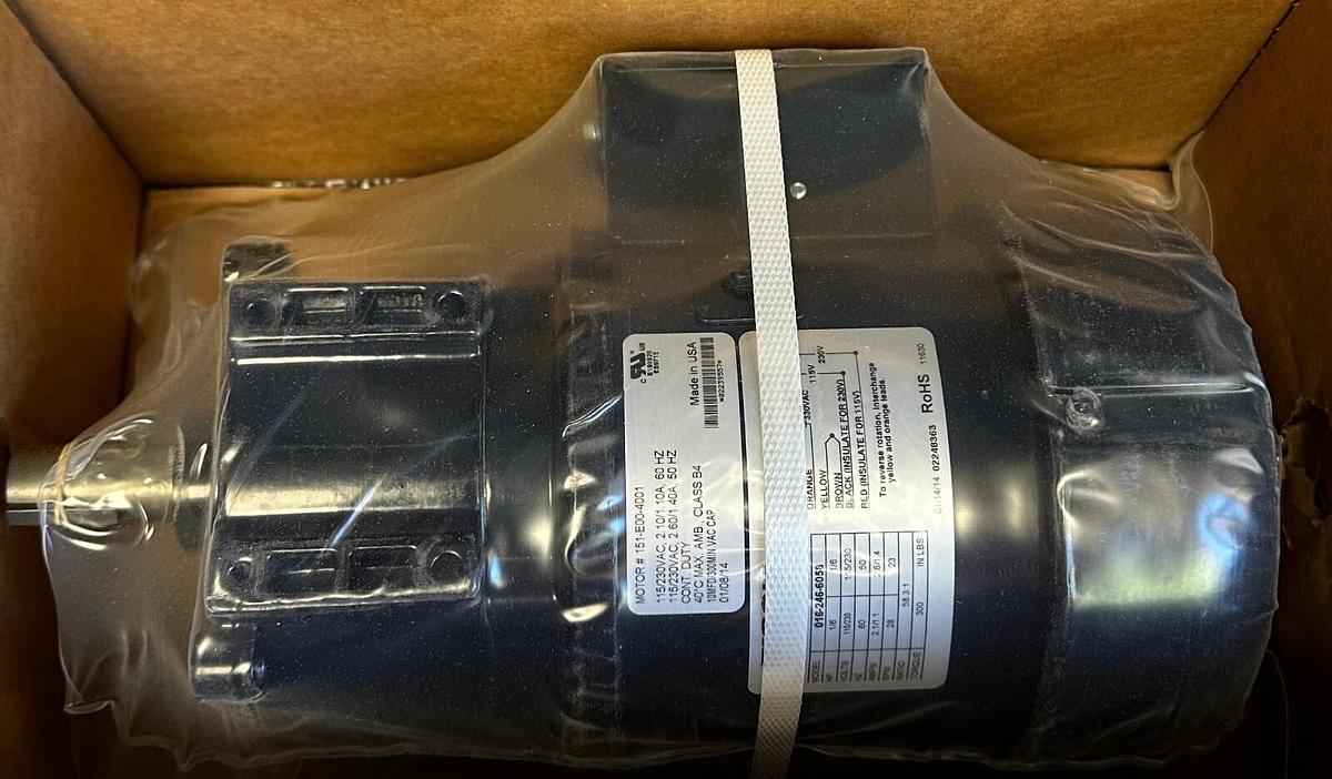 Used BISON 016-246-6058 / 0162466058 SERIES 246 AC GEARMOTOR 1/6HP 58.3:1 RATIO NSMP