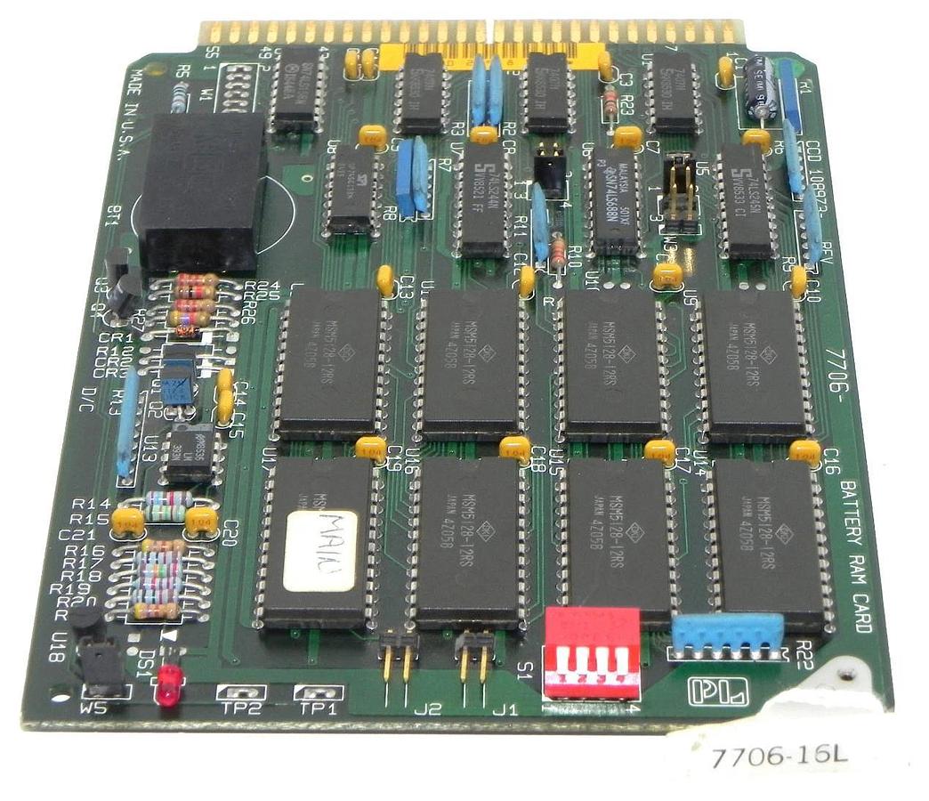 Refurbished REPAIRED GD CALIFORNIA 7706-16L BATTERY RAM CARD 770616L, 7706