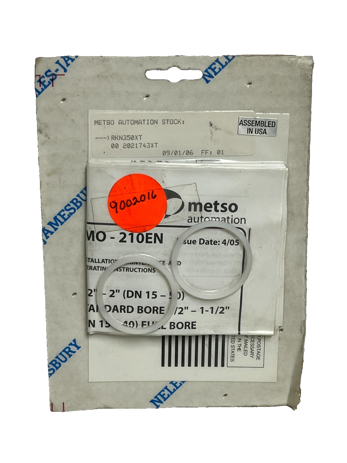 Metso Automation Jamesbury RKN350XT Repair Kit 1/2"-2" Full Standard Bore New