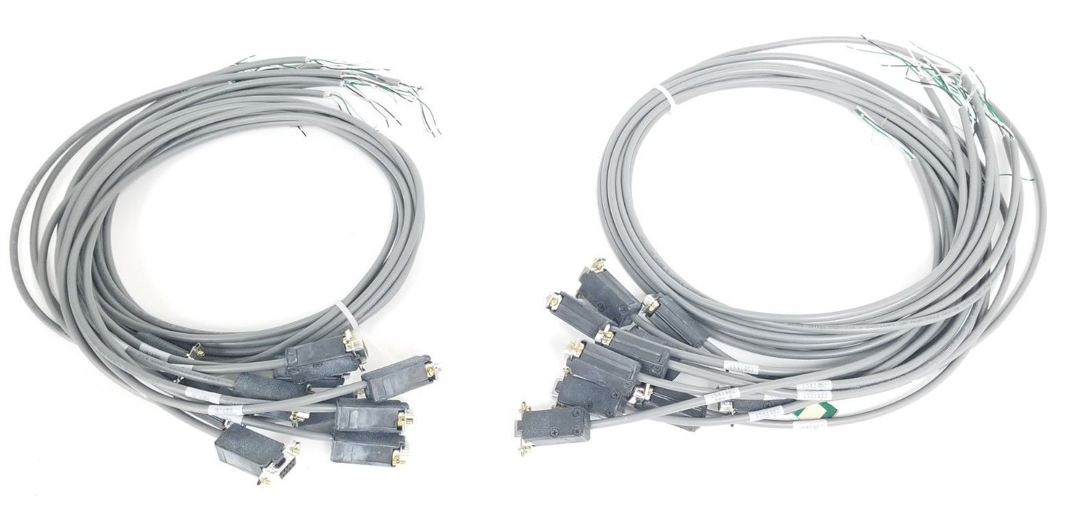 Used LOT OF 20 NEW WEATHERFORD 1541482 REV. B DB9 FEMALE TO RS-232 CABLE ASSEMBLIES