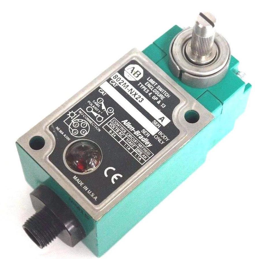 Used NIB ALLEN BRADLEY 802M-NX23 SER. A LIMIT SWITCH 802MNX23